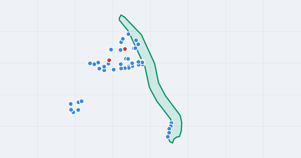 Mapa ulicy Tadeusza Rejtana z flipami w okolicy