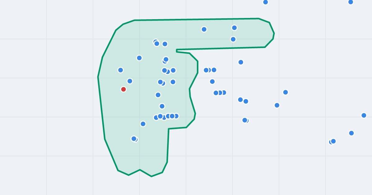 Mapa ulicy Alojzego Dambonia z flipami w okolicy
