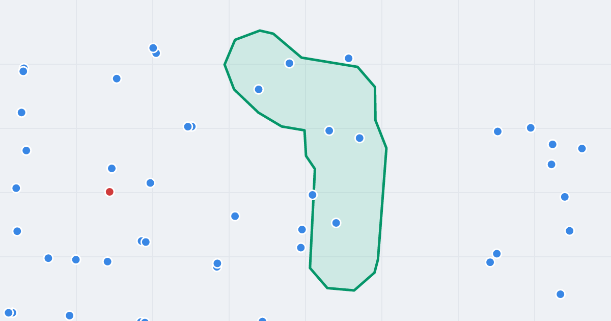 Mapa ulicy Alojzjanów z flipami w okolicy