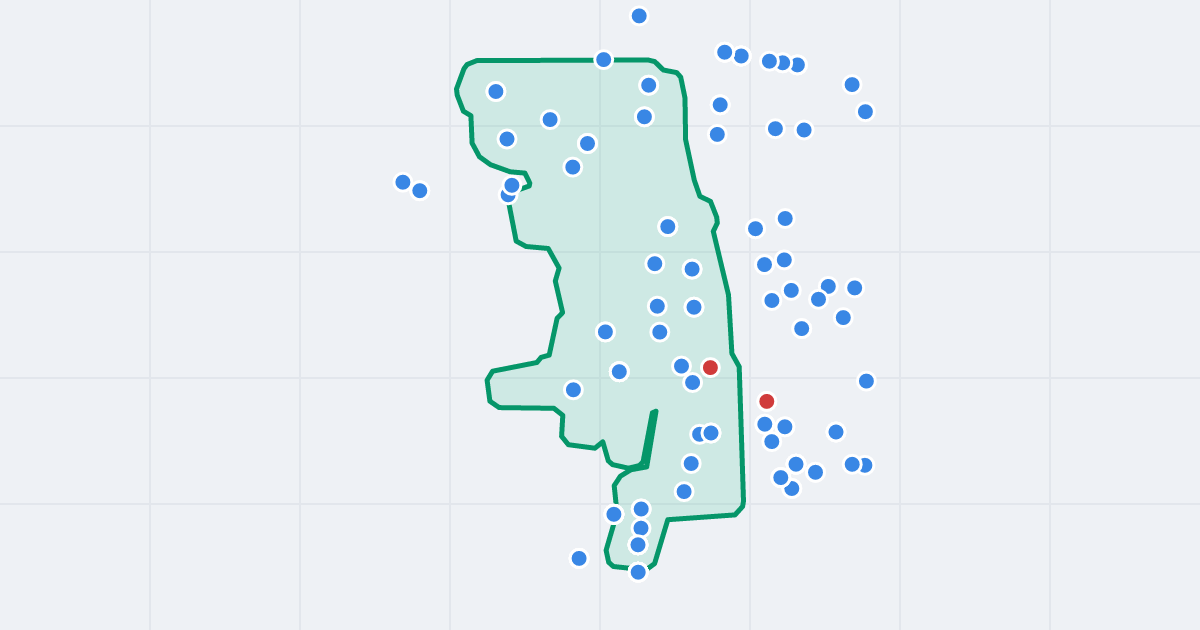 Mapa ulicy Bolesława Chrobrego z flipami w okolicy