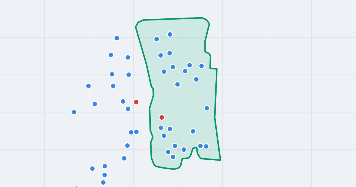 Mapa ulicy Bolesława Śmiałego z flipami w okolicy