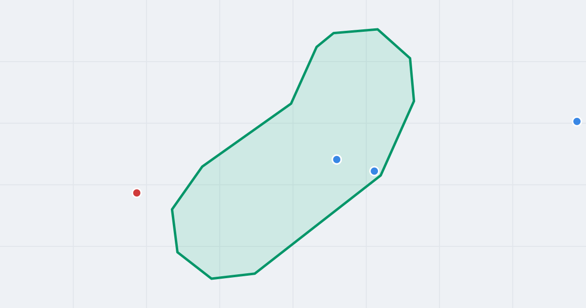 Mapa ulicy Garncarska z flipami w okolicy