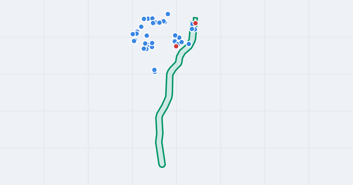Mapa ulicy ks. Ludwika Tunkla z flipami w okolicy