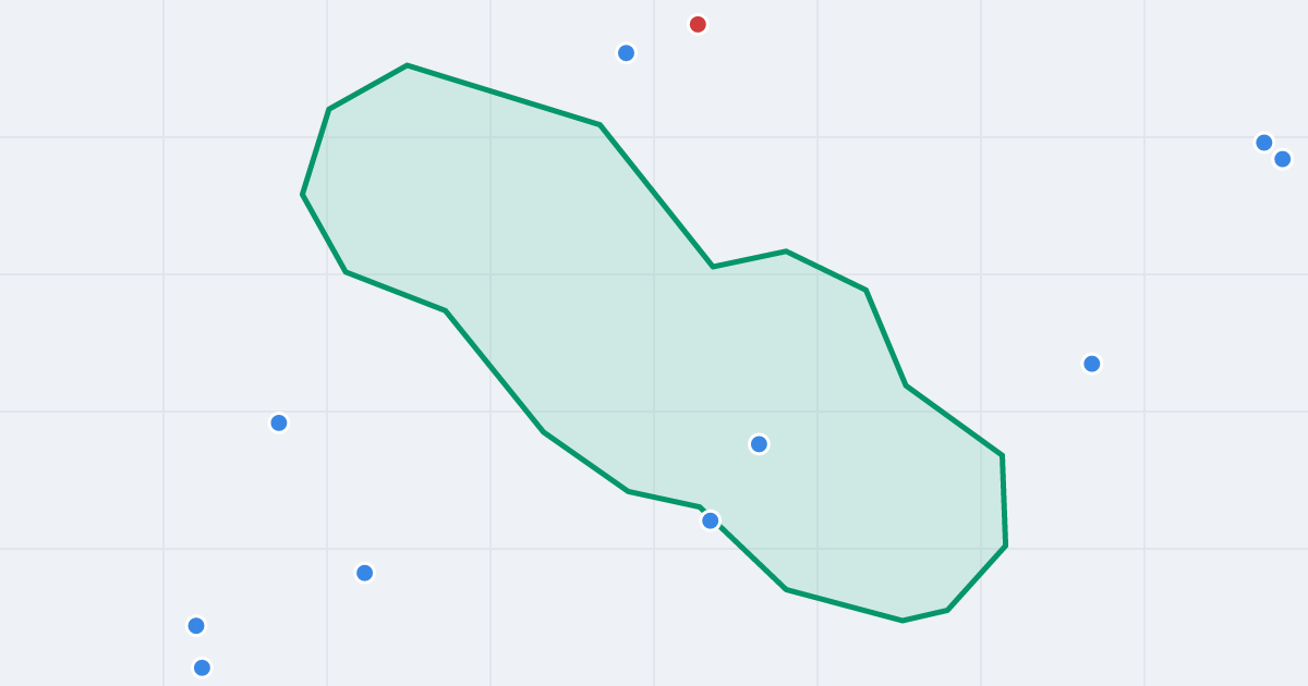 Mapa ulicy Konstantego Latki z flipami w okolicy