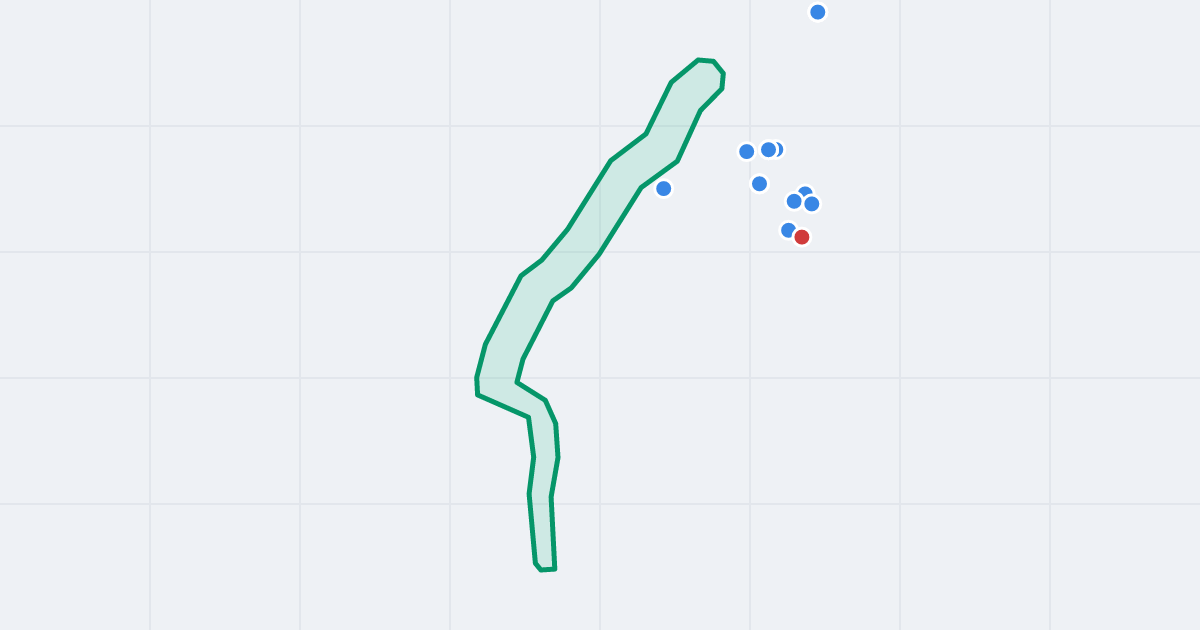 Mapa ulicy Józefa Szulika z flipami w okolicy