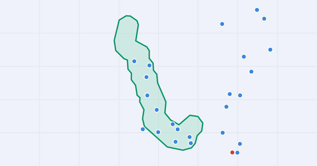 Mapa ulicy Chabrowa z flipami w okolicy