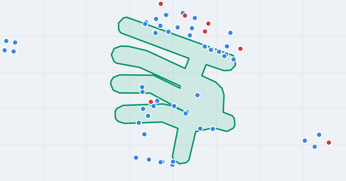 Mapa ulicy Bohaterów Monte Cassino z flipami w okolicy