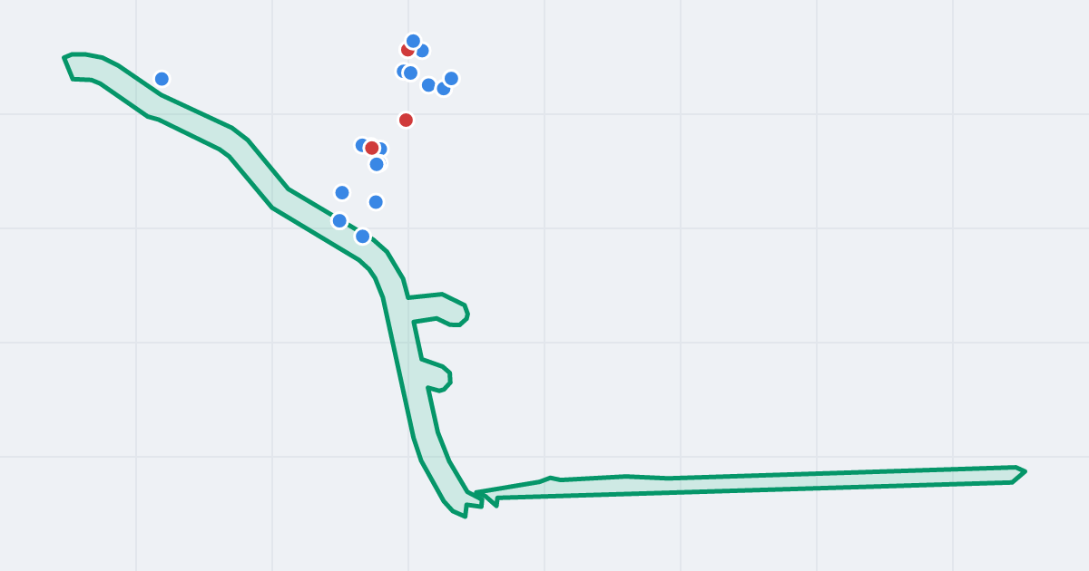 Mapa ulicy Orląt Lwowskich z flipami w okolicy