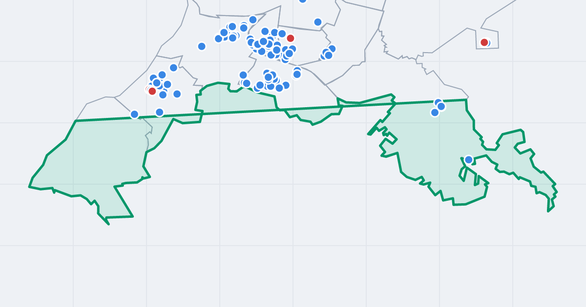 Mapa dzielnicy Prawobrzeże: granica, osiedla i flipy