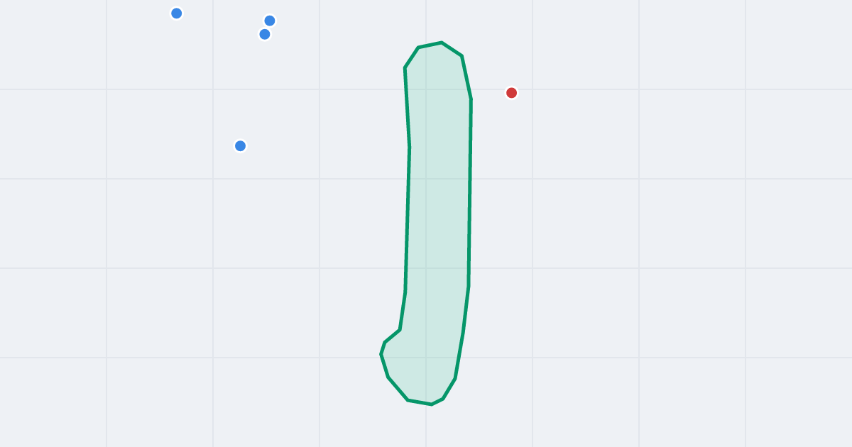Mapa ulicy Kingi z flipami w okolicy