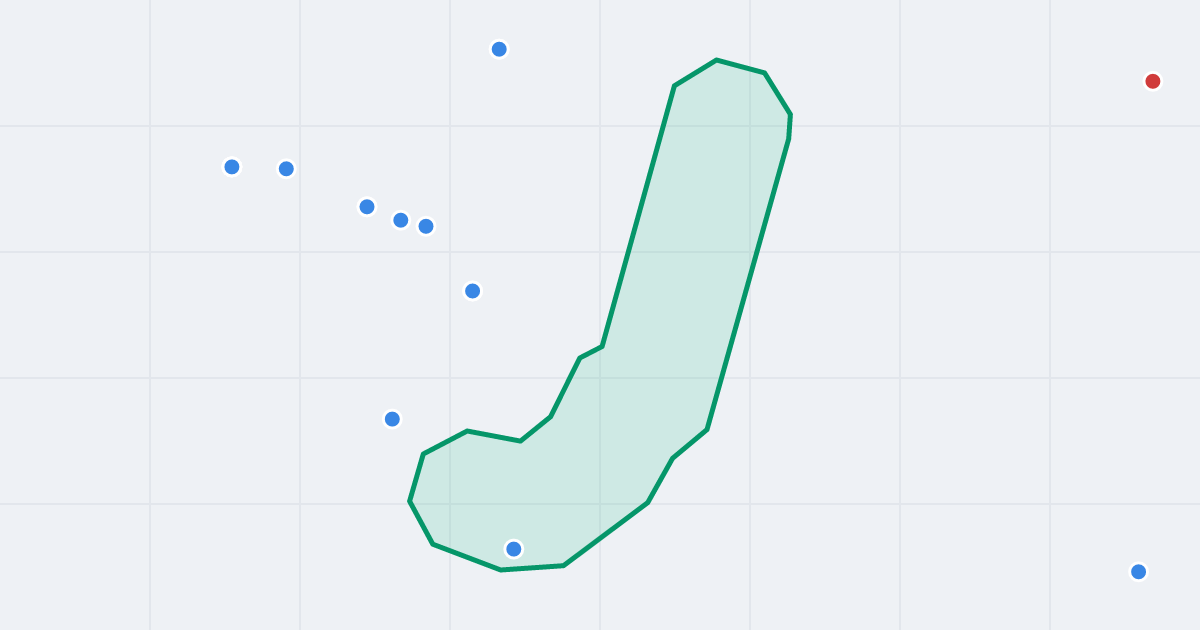 Mapa ulicy Józefa Korzeniowskiego z flipami w okolicy