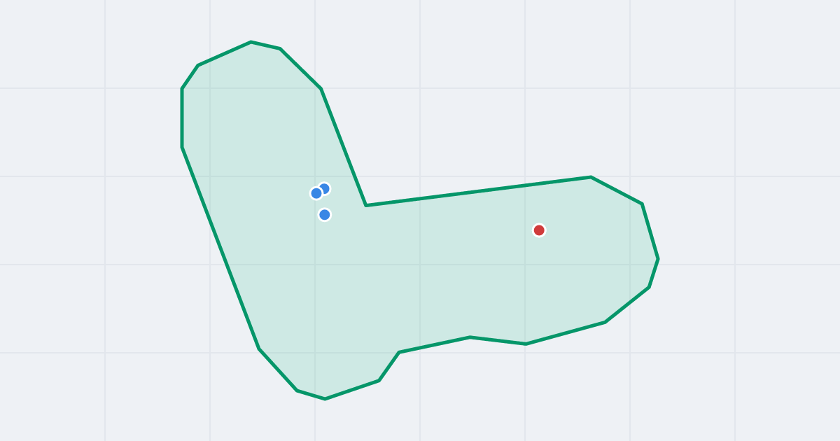 Mapa ulicy Kasjopei z flipami w okolicy
