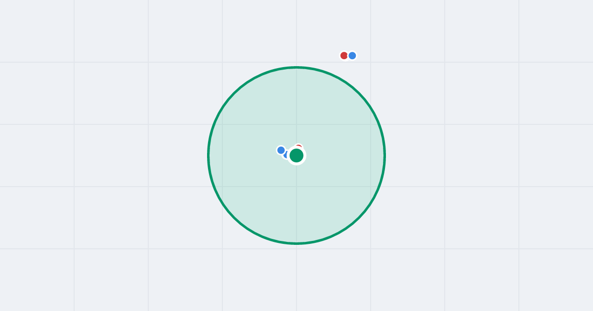 Mapa: Produkcyjna 7 i flipy w promieniu 1 km