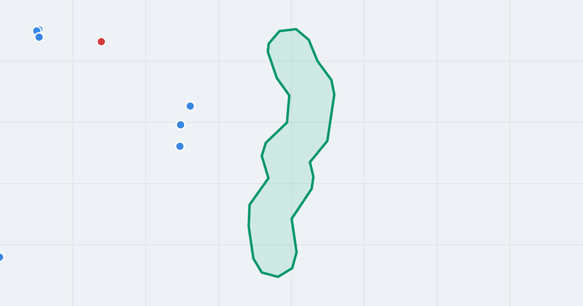 Mapa ulicy Gęsia z flipami w okolicy