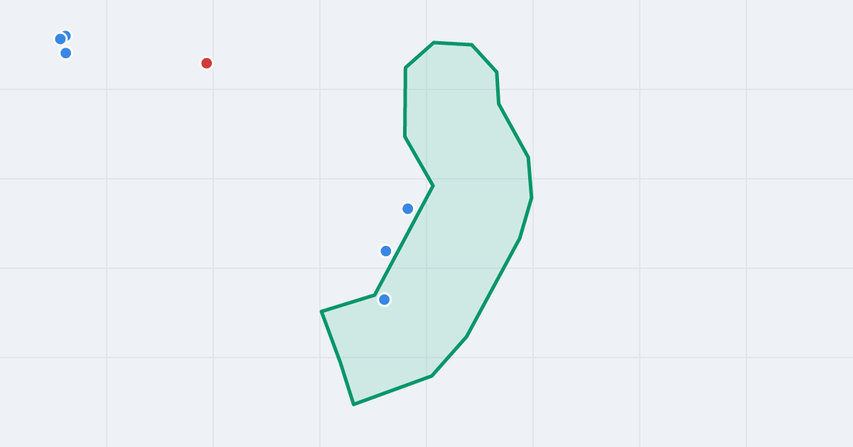 Mapa ulicy Stanisława Thugutta z flipami w okolicy