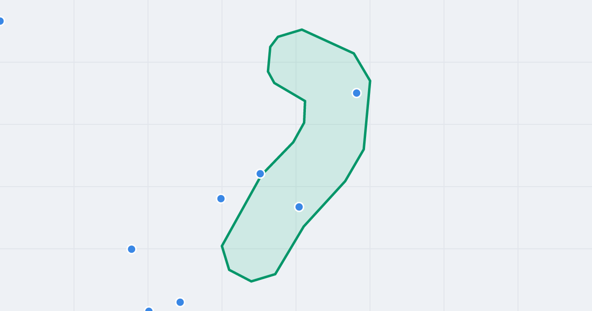 Mapa ulicy dra Michała Biernackiego z flipami w okolicy