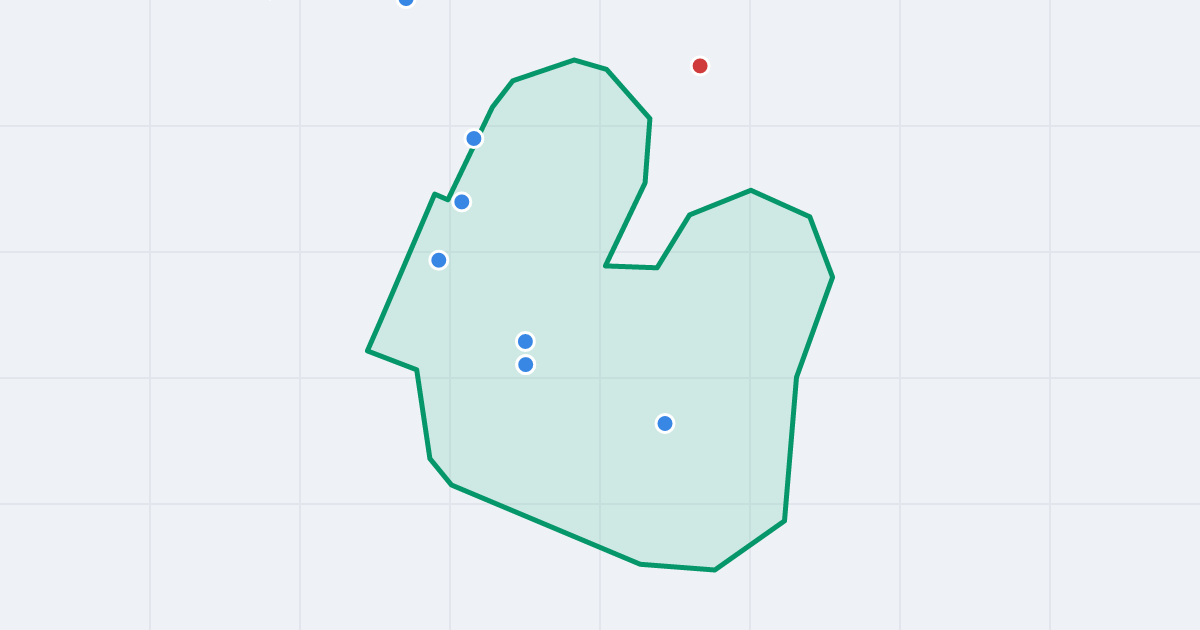Mapa ulicy Mieszka I z flipami w okolicy