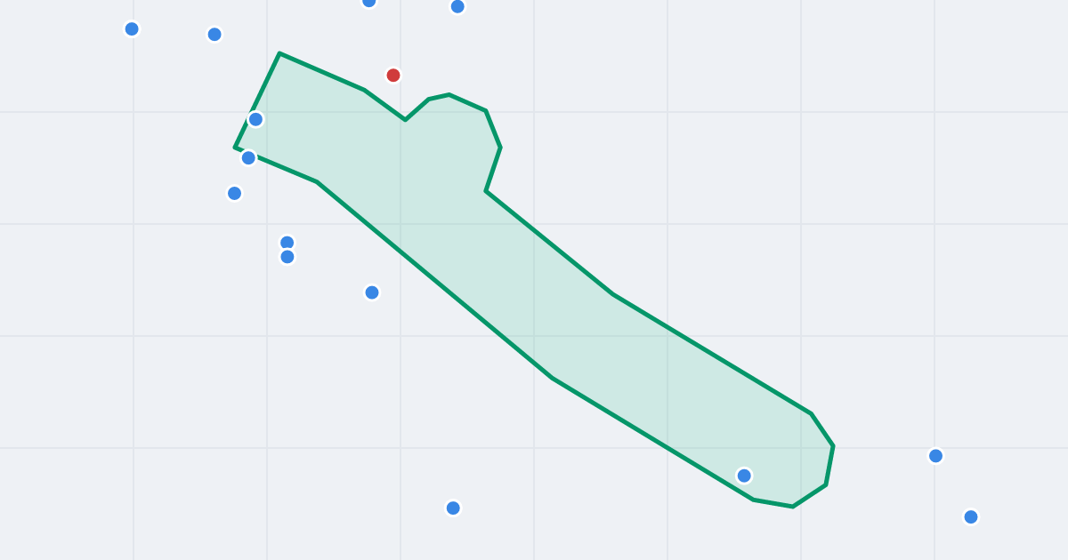 Mapa ulicy Piętnastolecia z flipami w okolicy
