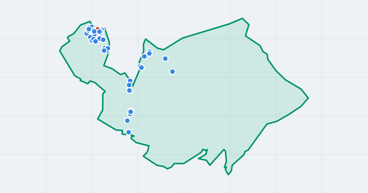 Mapa: Poniatów z flipami