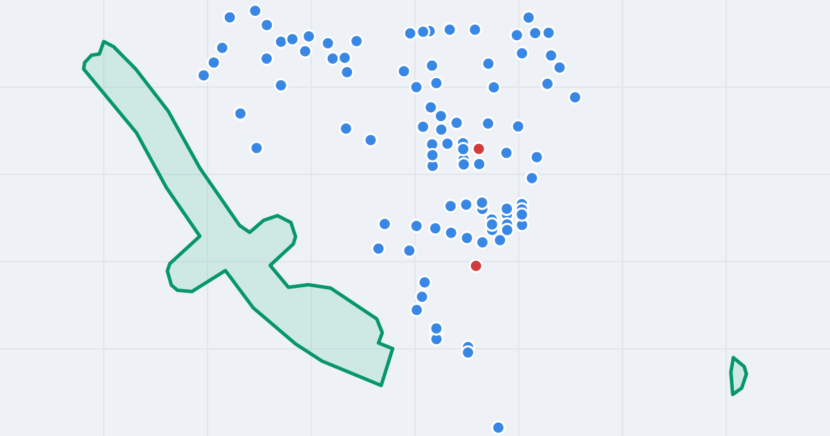 Mapa ulicy Prymasa Stefana Wyszyńskiego z flipami w okolicy