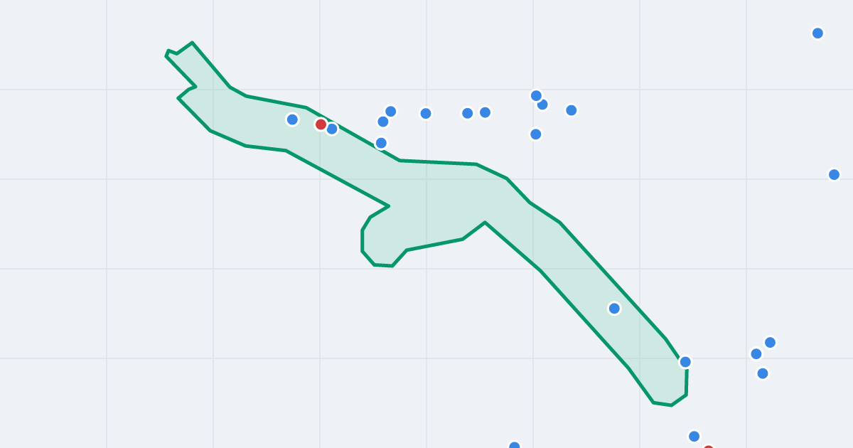 Mapa ulicy Stefana Żeromskiego z flipami w okolicy
