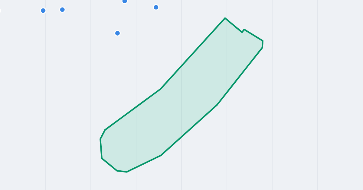 Mapa ulicy św. Kingi z flipami w okolicy