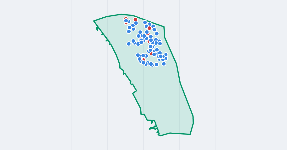 Mapa: Błonia Wilanowskie z flipami