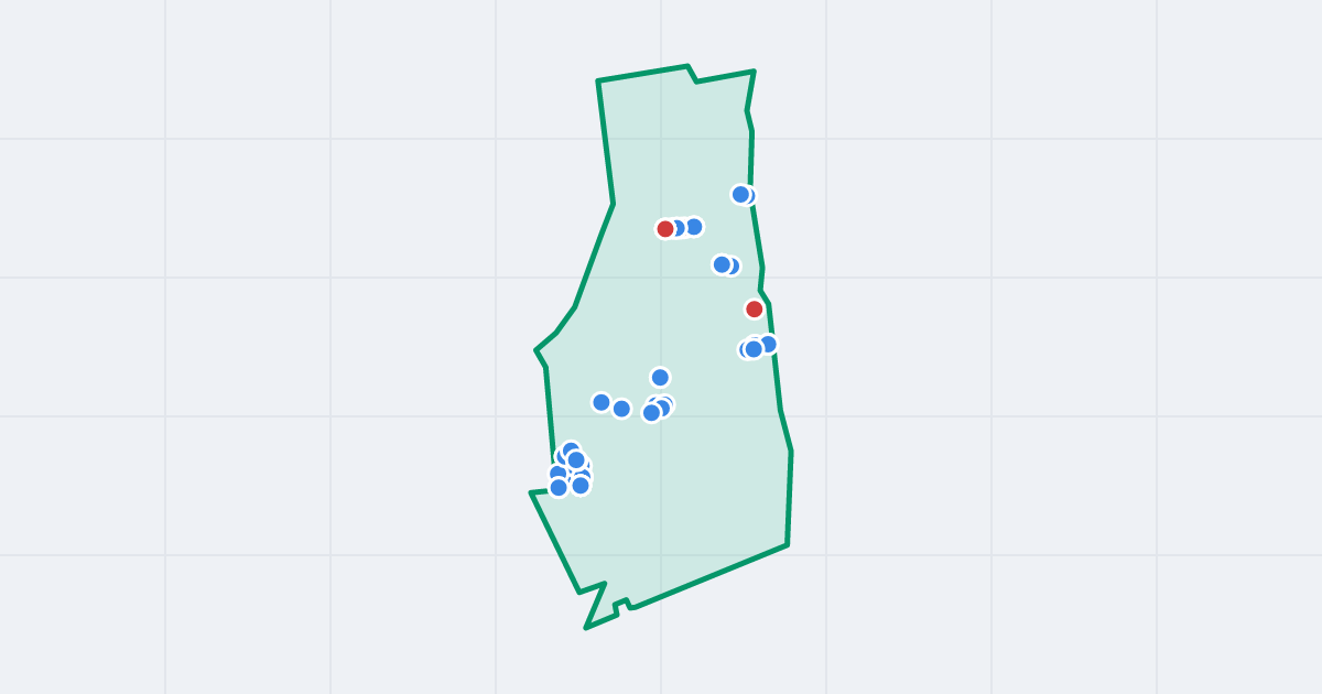 Mapa: Brzeziny z flipami