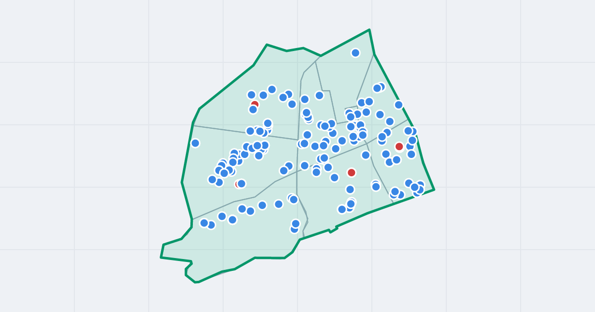 Mapa dzielnicy Wola: granica, osiedla i flipy