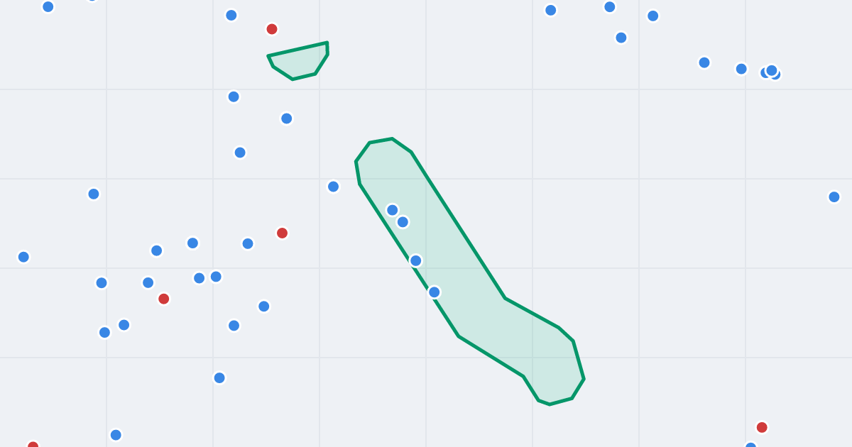 Mapa ulicy Międzyborska z flipami w okolicy
