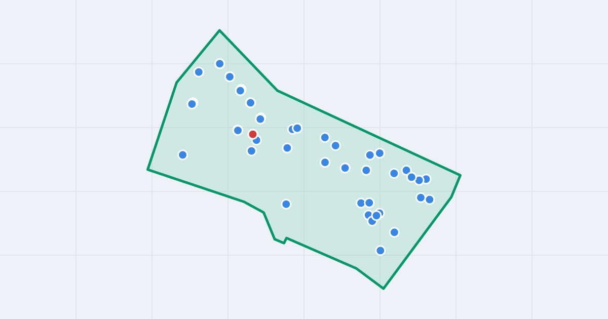 Mapa: Piaski z flipami