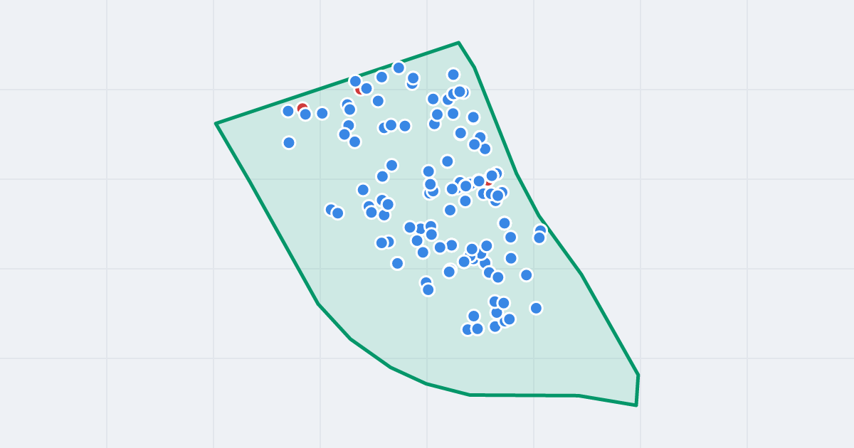 Mapa: Saska Kępa z flipami