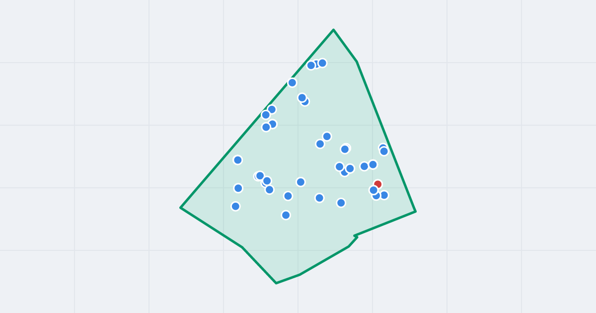Mapa: Tarchomin z flipami