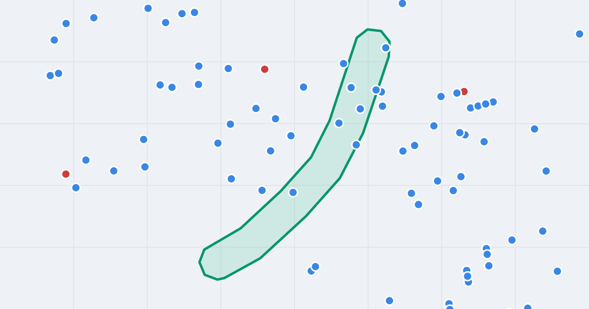 Mapa ulicy Icchaka Lejba Pereca z flipami w okolicy