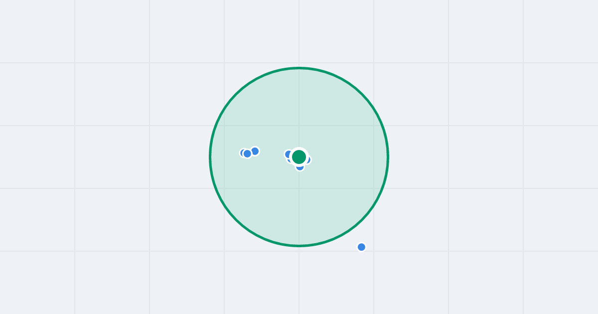 Mapa: Kosmonautów 206 i flipy w promieniu 1 km