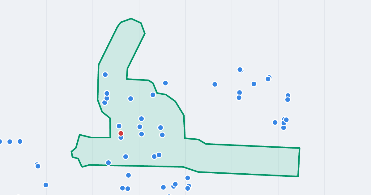 Mapa ulicy Marii Curie-Skłodowskiej z flipami w okolicy