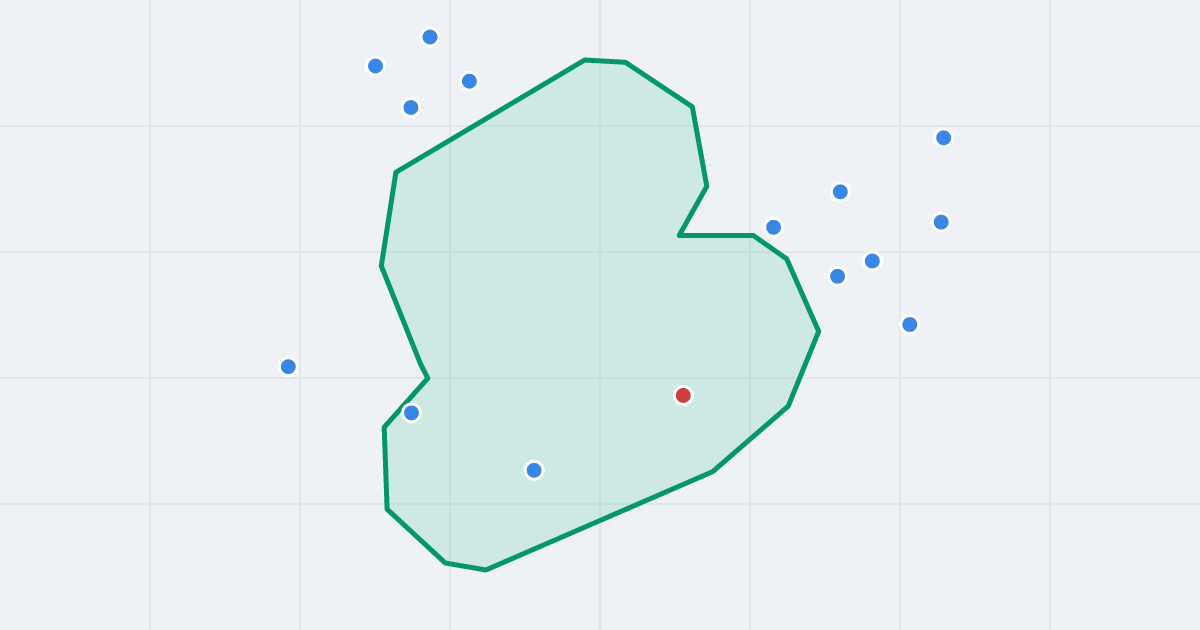 Mapa ulicy Geodetów z flipami w okolicy