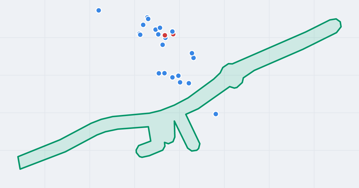 Mapa ulicy Łużycka z flipami w okolicy