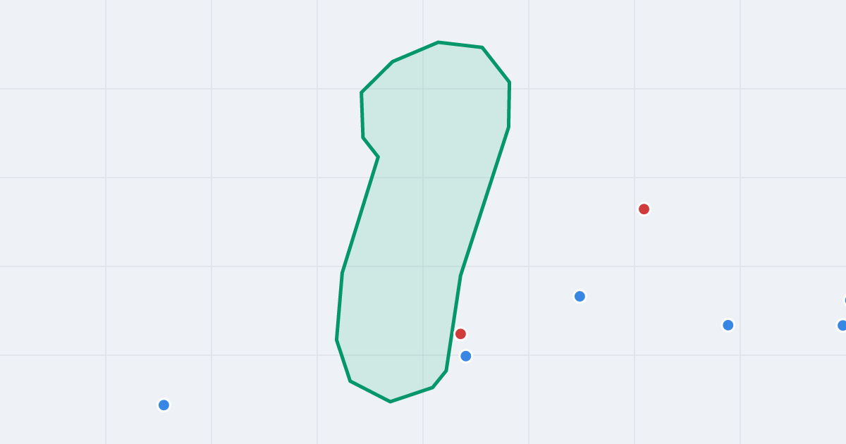 Mapa ulicy Reja z flipami w okolicy